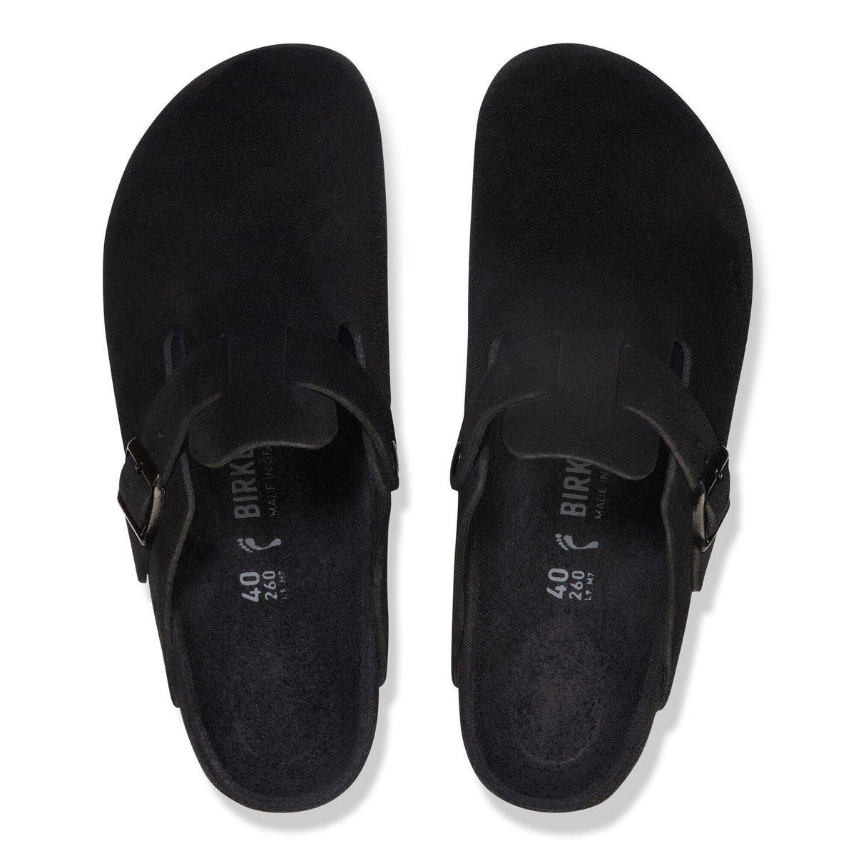 Boston Suede Leather in Color Black | Birkenstock