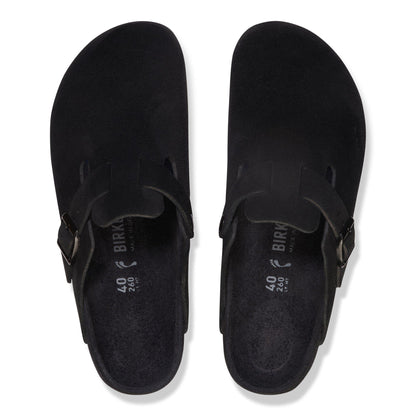 Boston Suede Leather in Color Black | Birkenstock
