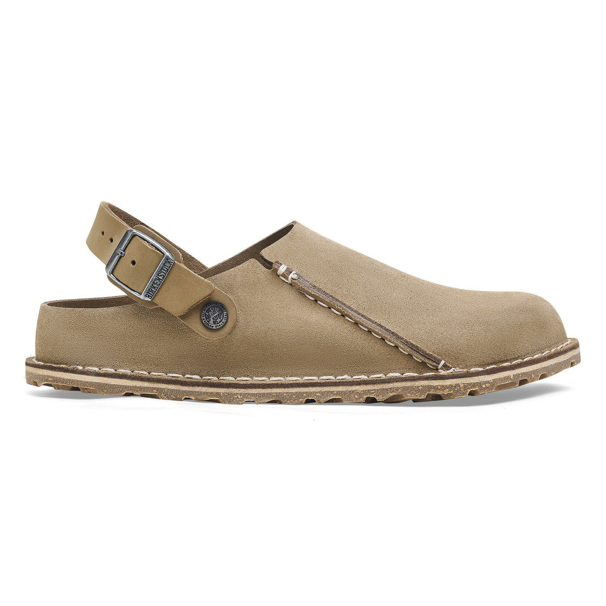Lutry Premium Suede Suede Leather in Color Gray Taupe | Birkenstock