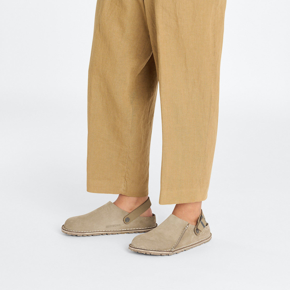 Lutry Premium Suede Suede Leather in Color Gray Taupe | Birkenstock