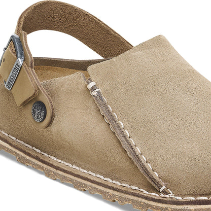 Lutry Premium Suede Suede Leather in Color Gray Taupe | Birkenstock