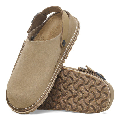 Lutry Premium Suede Suede Leather in Color Gray Taupe | Birkenstock