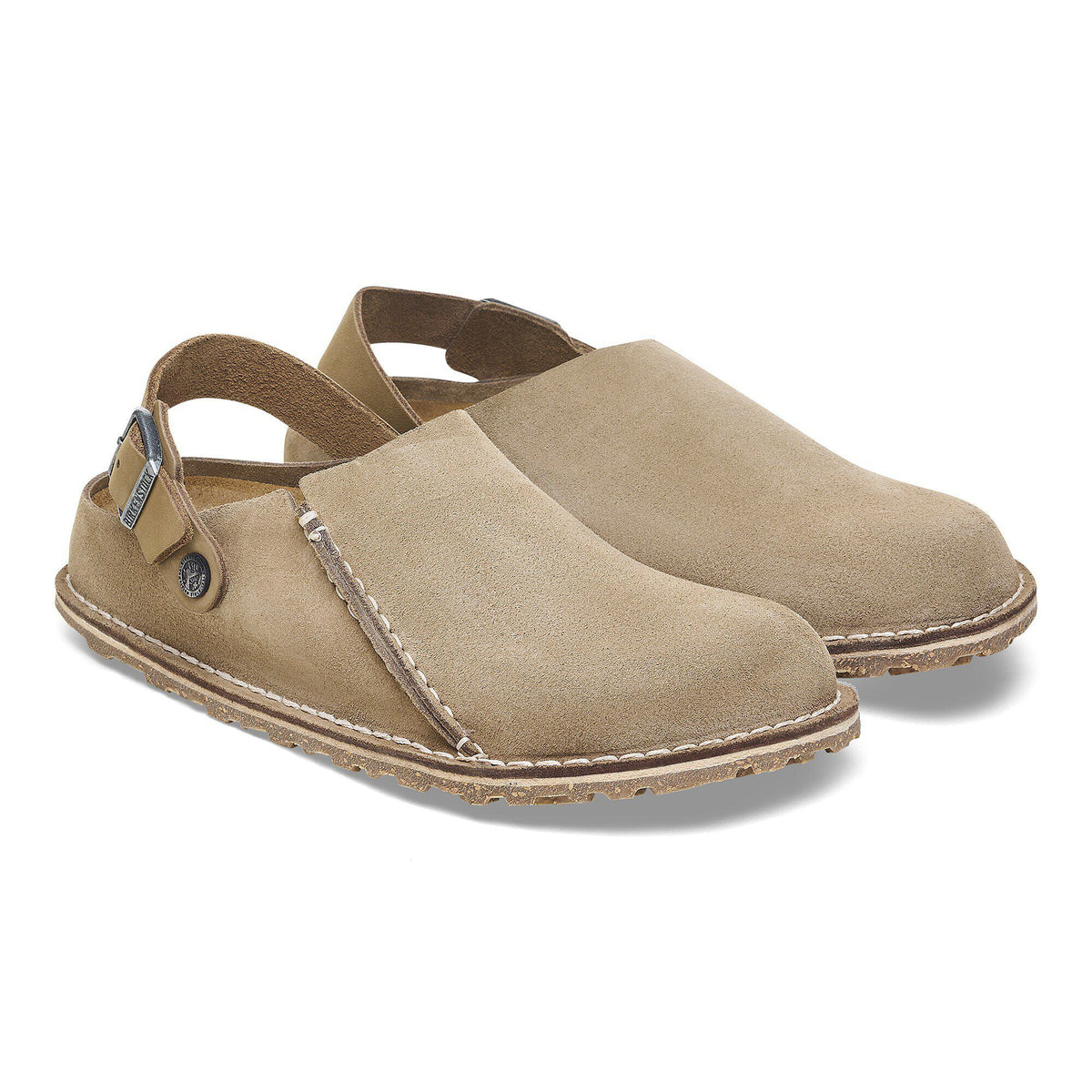 Lutry Premium Suede Suede Leather in Color Gray Taupe | Birkenstock
