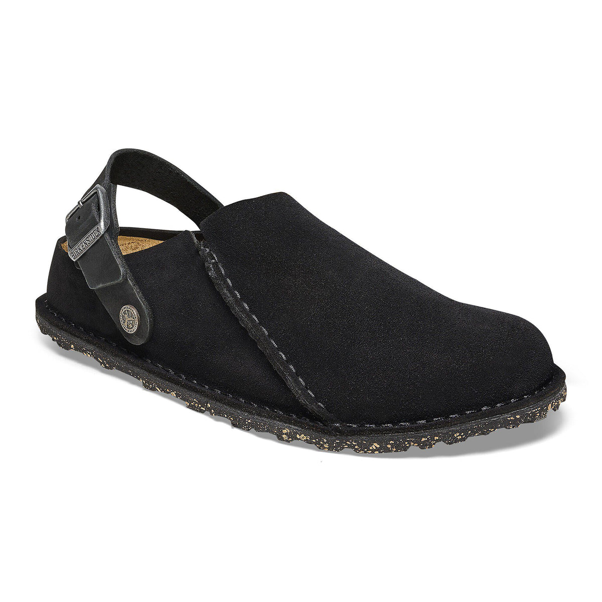 Lutry Premium Suede Suede Leather in Color Black | Birkenstock