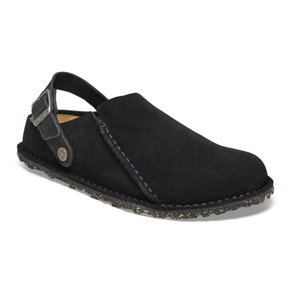 Lutry Premium Suede Suede Leather in Color Black | Birkenstock