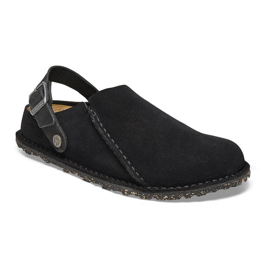 Lutry Premium Suede Suede Leather in Color Black | Birkenstock