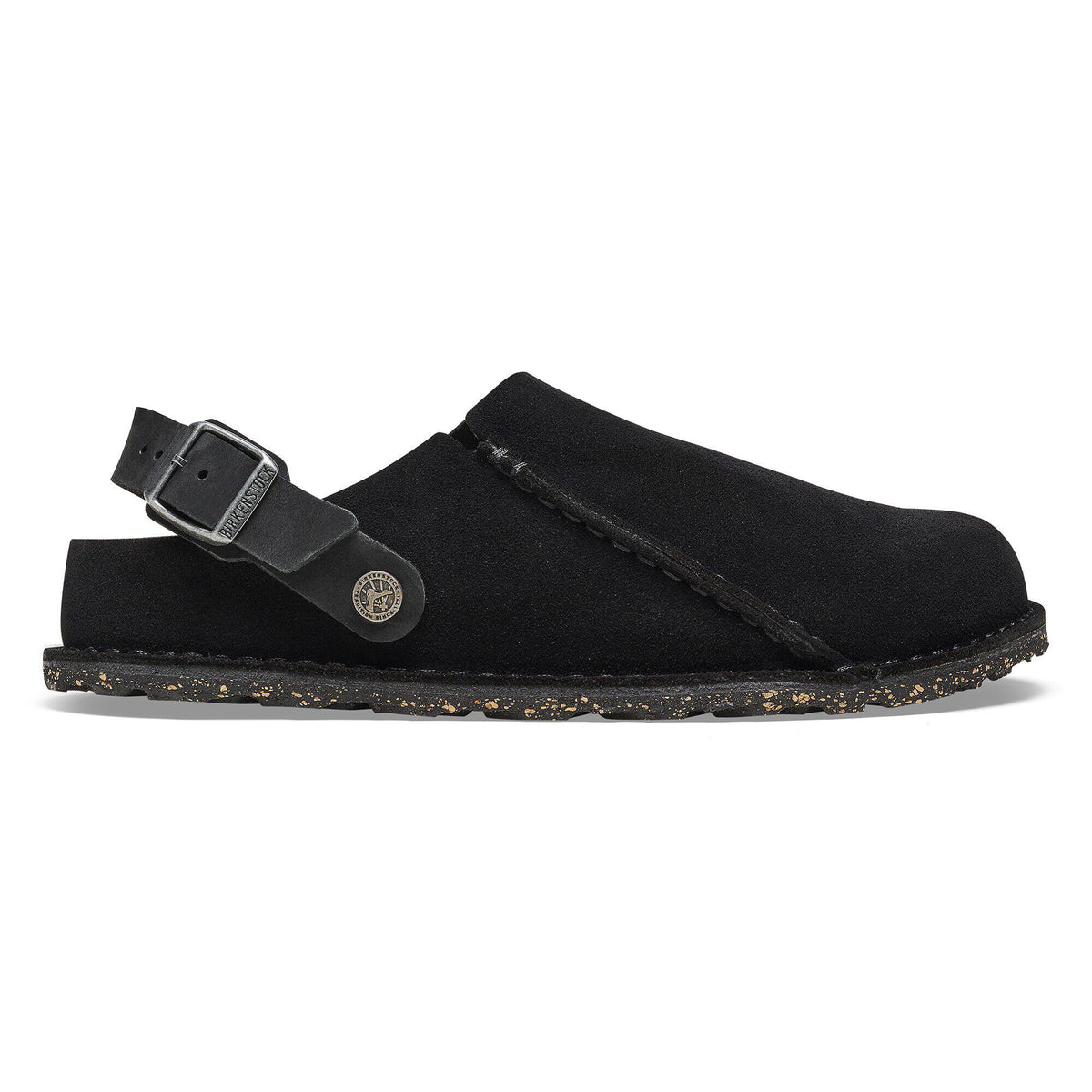 Lutry Premium Suede Suede Leather in Color Black | Birkenstock