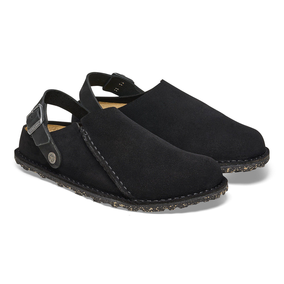 Lutry Premium Suede Suede Leather in Color Black | Birkenstock