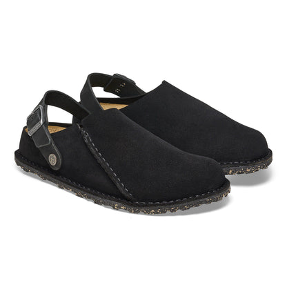 Lutry Premium Suede Suede Leather in Color Black | Birkenstock
