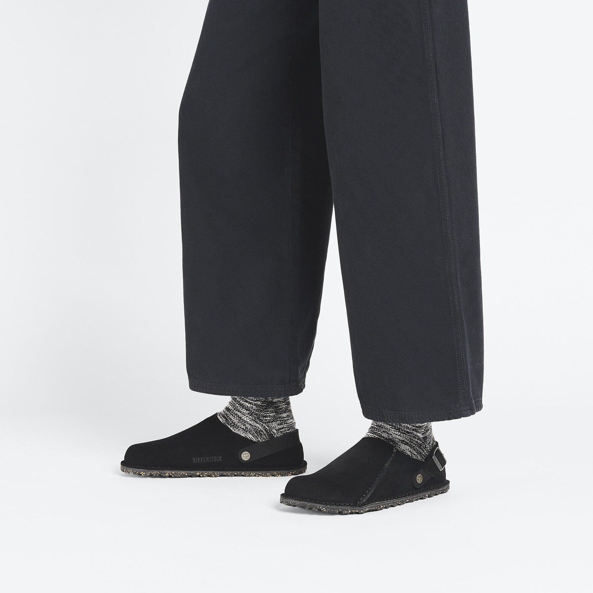 Lutry Premium Suede Suede Leather in Color Black | Birkenstock