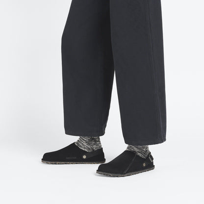 Lutry Premium Suede Suede Leather in Color Black | Birkenstock