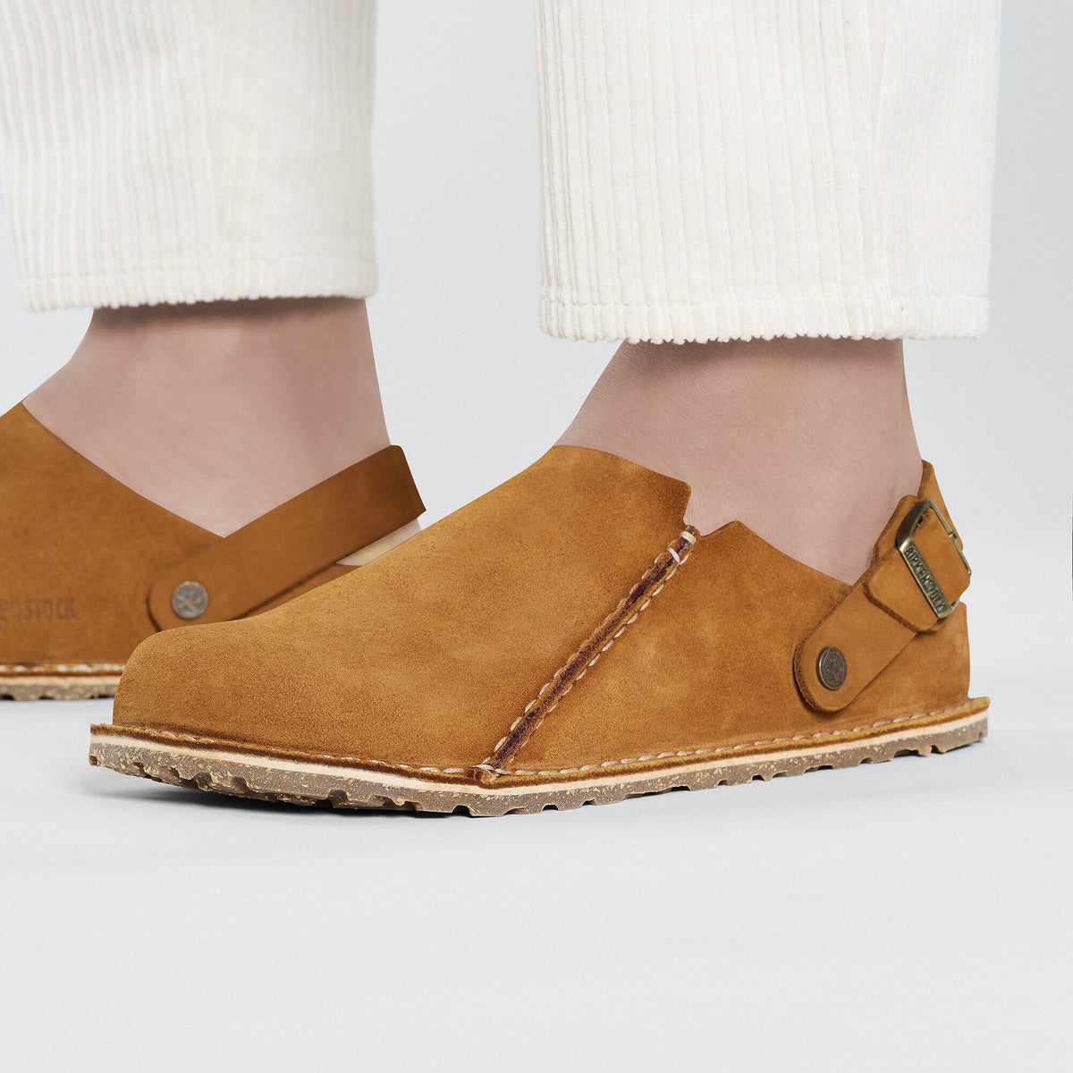 Lutry Premium Suede Suede Leather in Color Mink | Birkenstock