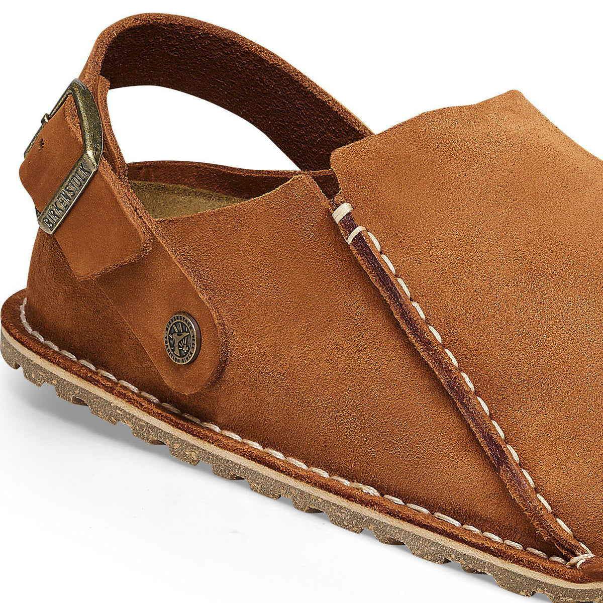 Lutry Premium Suede Suede Leather in Color Mink | Birkenstock