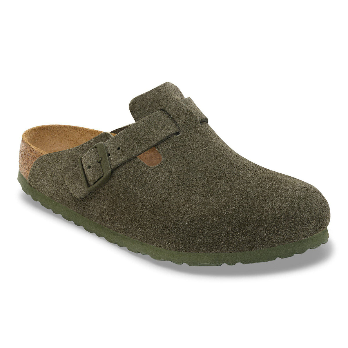 Boston Suede Leather in Color Thyme | Birkenstock