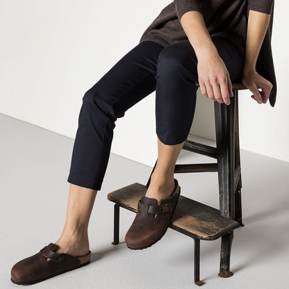 Boston Soft Footbed Oiled Leather in Color Habana | Birkenstock