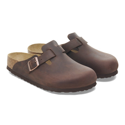 Boston Soft Footbed Oiled Leather in Color Habana | Birkenstock