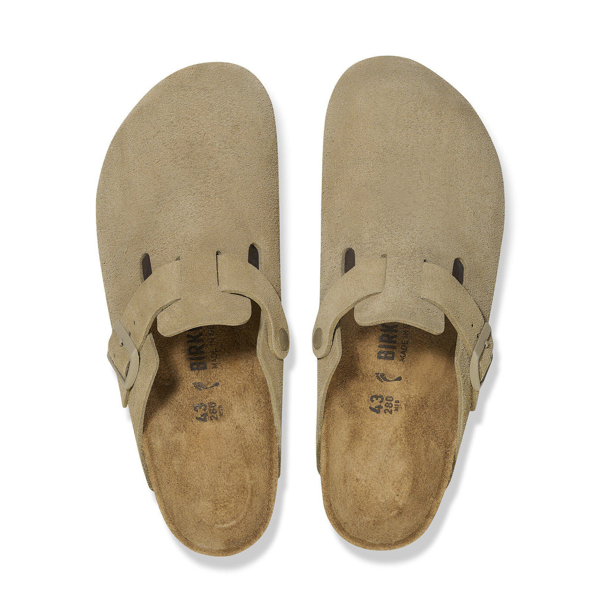 Boston Suede Leather in Color Faded Khaki | Birkenstock