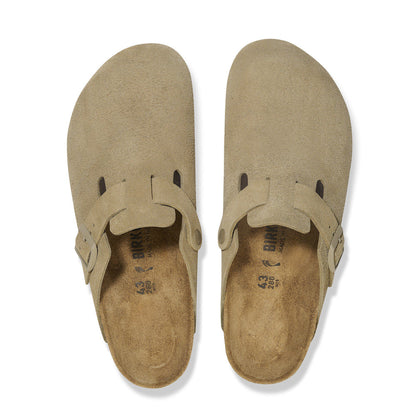 Boston Suede Leather in Color Faded Khaki | Birkenstock