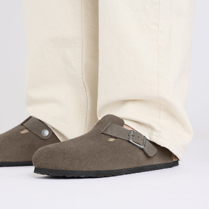 Boston Mixed Leather in Color Concrete Gray | Birkenstock