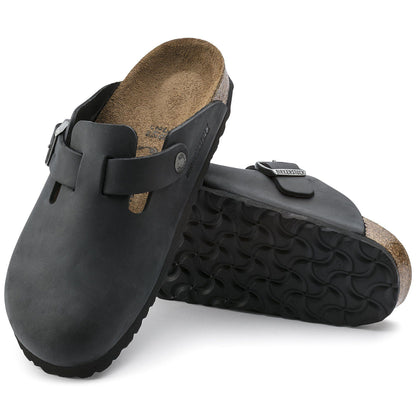 Boston Oiled Leather in Color Black | Birkenstock
