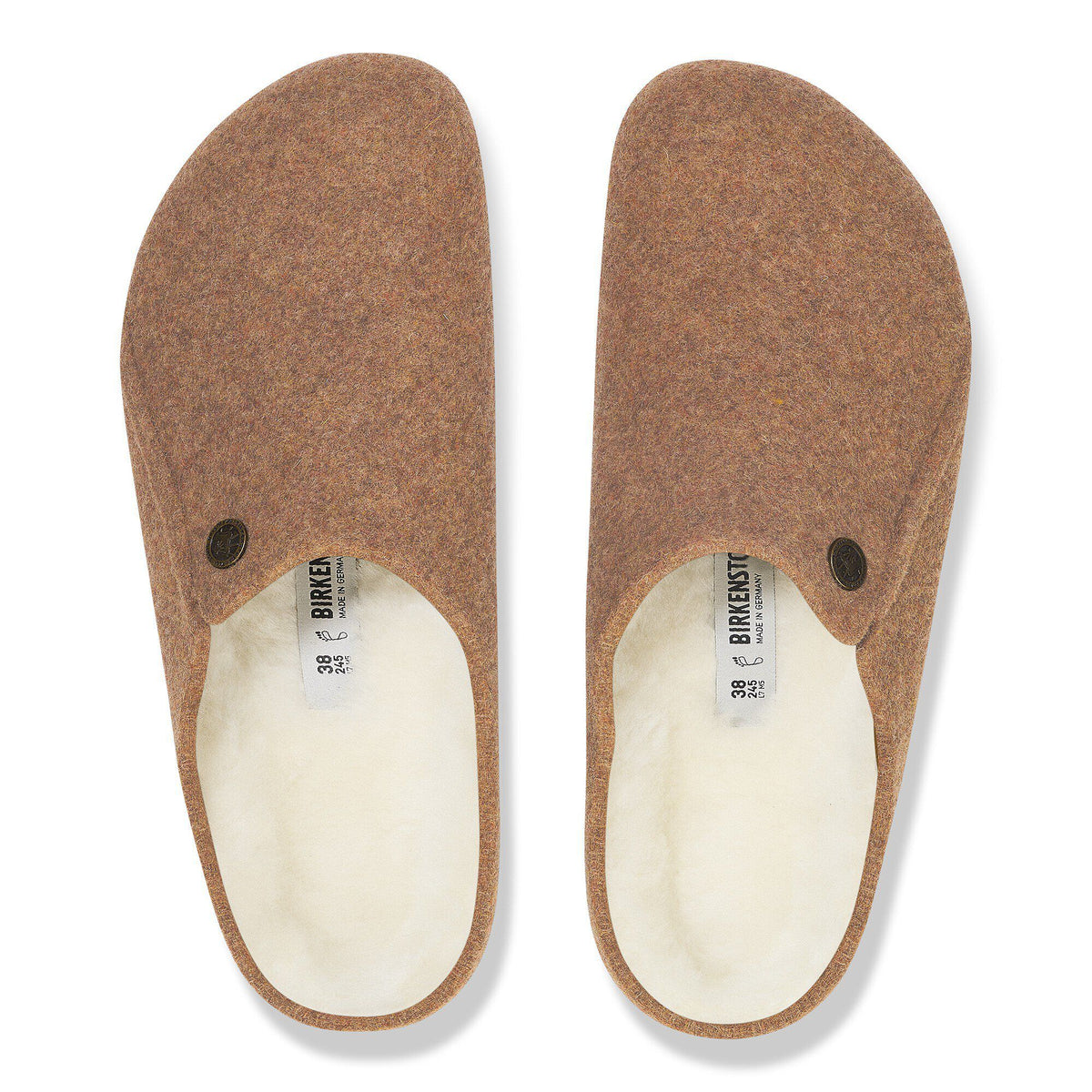Zermatt Shearling Felt in Color Toffee Melange | Birkenstock
