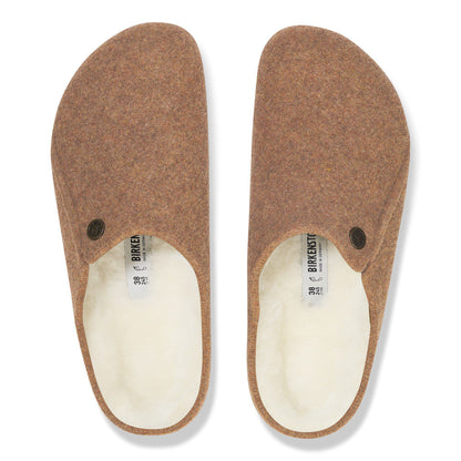 Zermatt Shearling Felt in Color Toffee Melange | Birkenstock