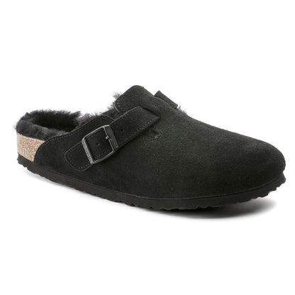 Boston Shearling Suede Leather in Color Black | Birkenstock