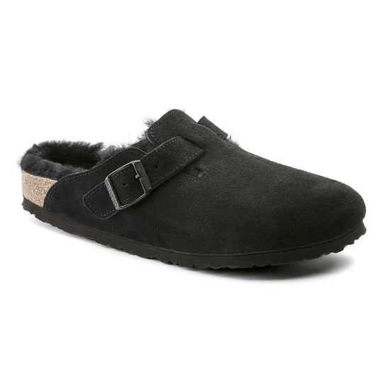 Boston Shearling Suede Leather in Color Black | Birkenstock