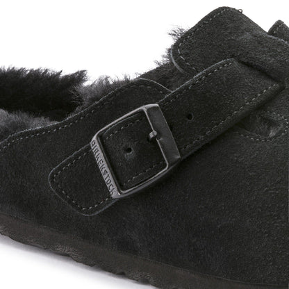 Boston Shearling Suede Leather in Color Black | Birkenstock