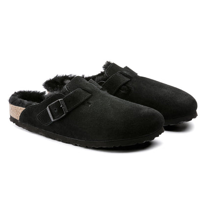 Boston Shearling Suede Leather in Color Black | Birkenstock