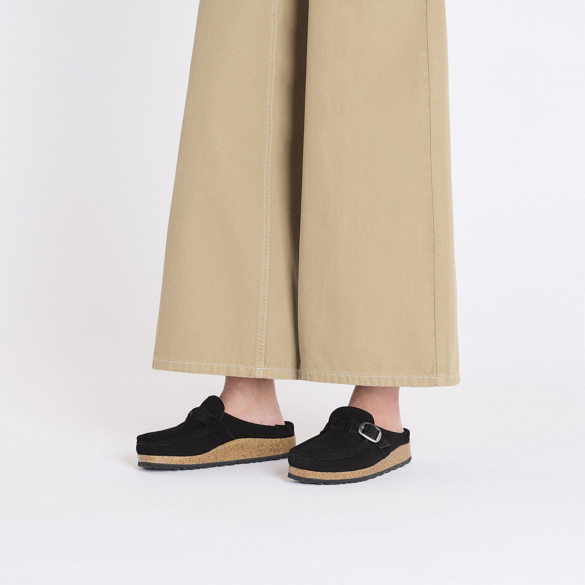 Buckley Shearling Suede Leather in Color Black | Birkenstock