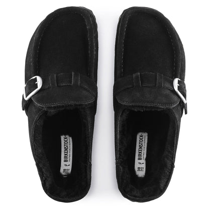 Buckley Shearling Suede Leather in Color Black | Birkenstock