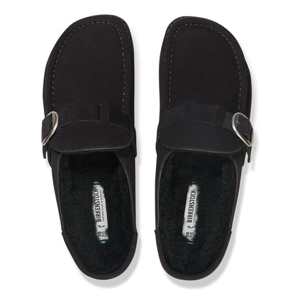 Buckley Shearling Suede Leather in Color Black | Birkenstock