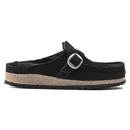 Buckley Shearling Suede Leather in Color Black | Birkenstock