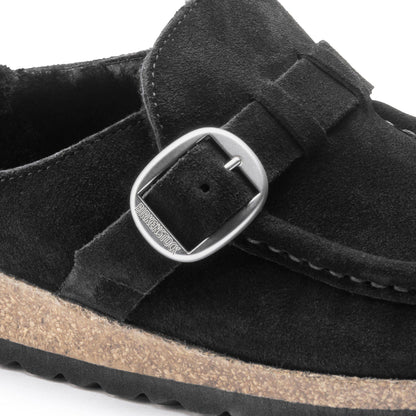 Buckley Shearling Suede Leather in Color Black | Birkenstock