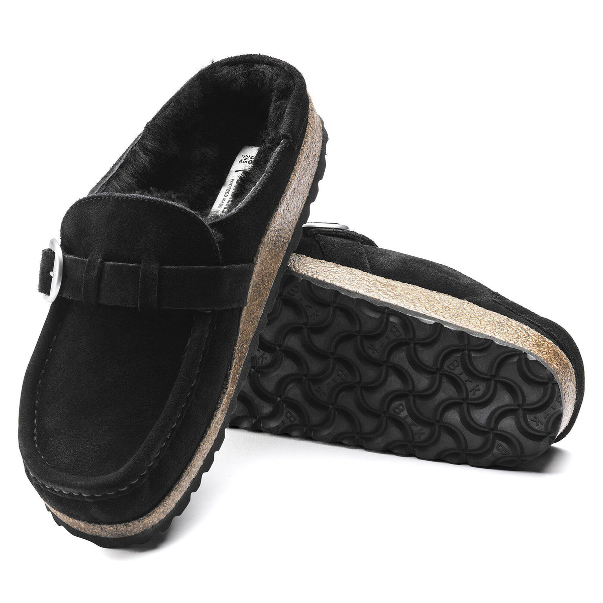 Buckley Shearling Suede Leather in Color Black | Birkenstock