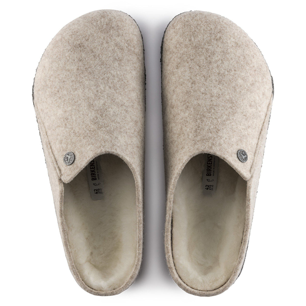 Zermatt Shearling Felt in Color Eggnog | Birkenstock