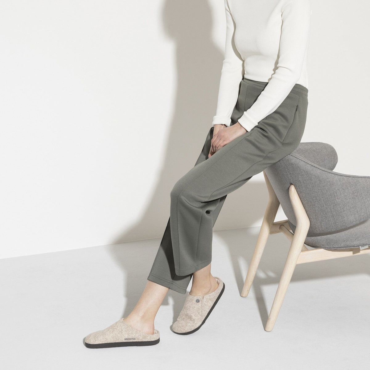 Zermatt Shearling Felt in Color Eggnog | Birkenstock