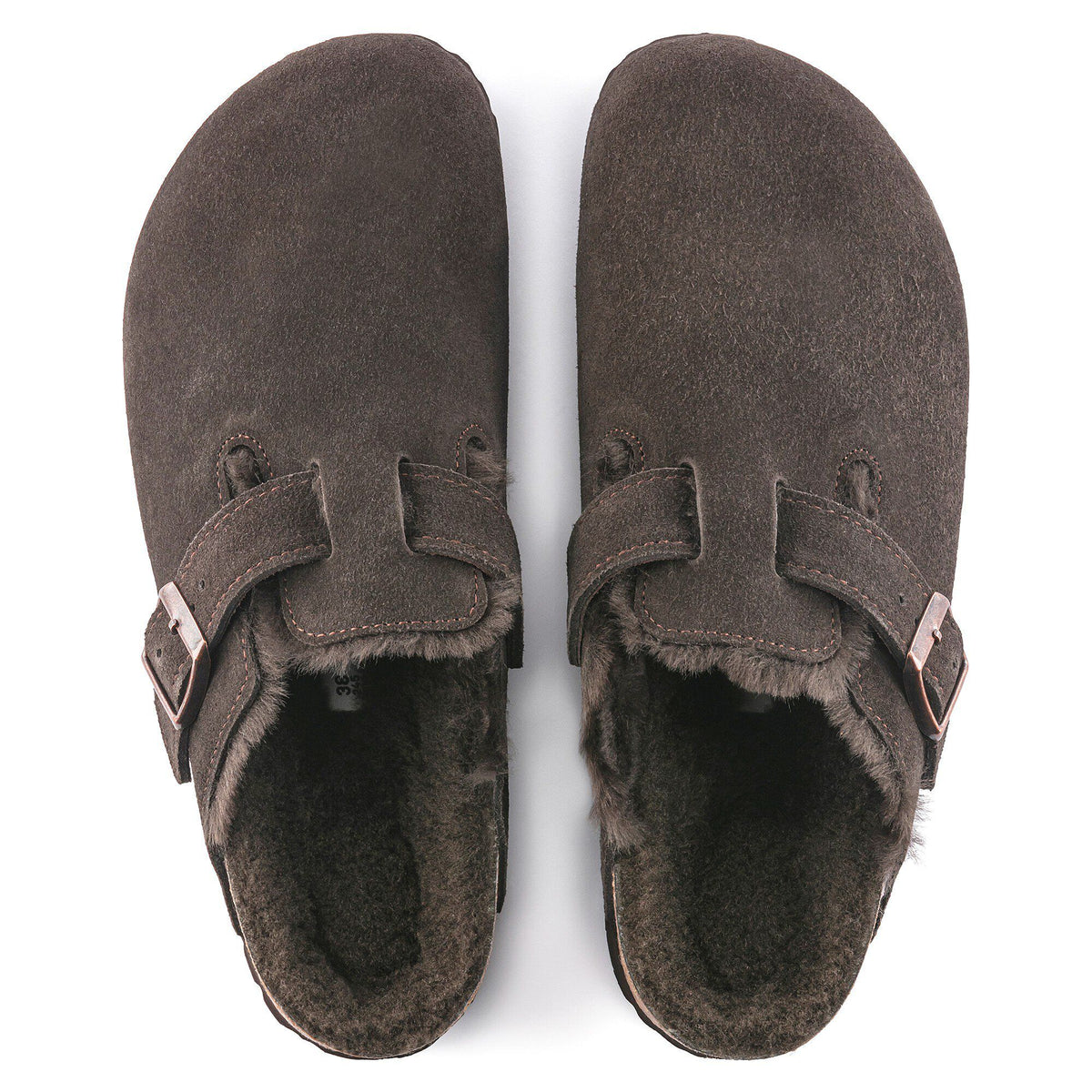 Boston Shearling Suede Leather in Color Mocha | Birkenstock