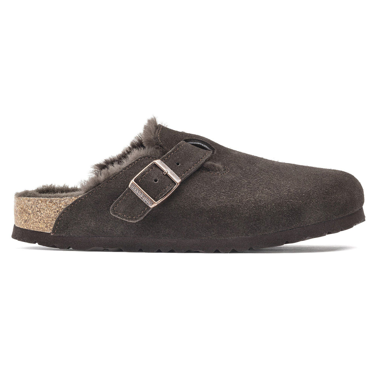 Boston Shearling Suede Leather in Color Mocha | Birkenstock