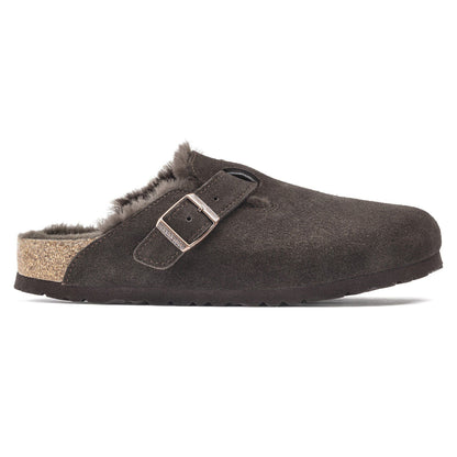 Boston Shearling Suede Leather in Color Mocha | Birkenstock