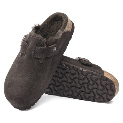 Boston Shearling Suede Leather in Color Mocha | Birkenstock