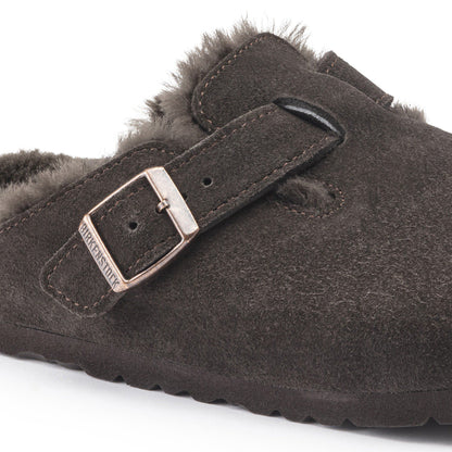 Boston Shearling Suede Leather in Color Mocha | Birkenstock