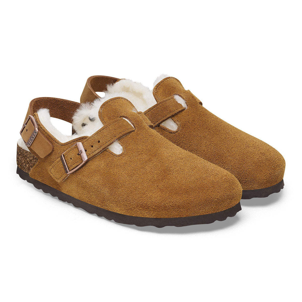 Tokio Shearling Suede Leather in Color Mink | Birkenstock