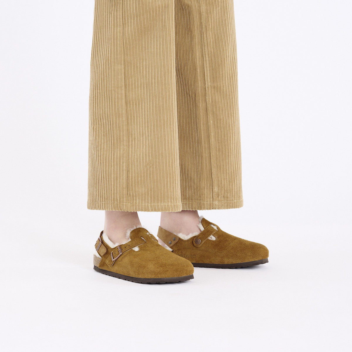 Tokio Shearling Suede Leather in Color Mink | Birkenstock