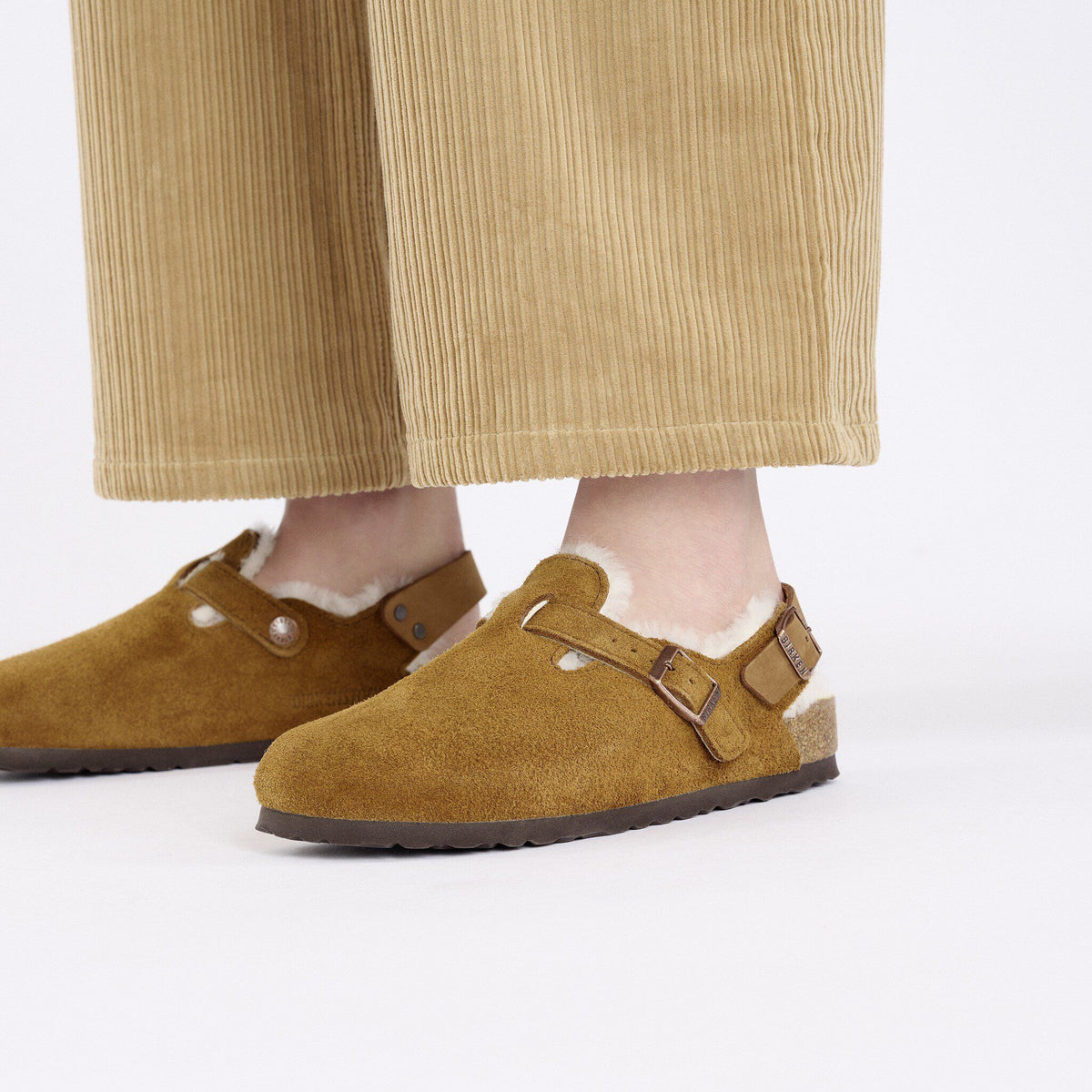 Tokio Shearling Suede Leather in Color Mink | Birkenstock