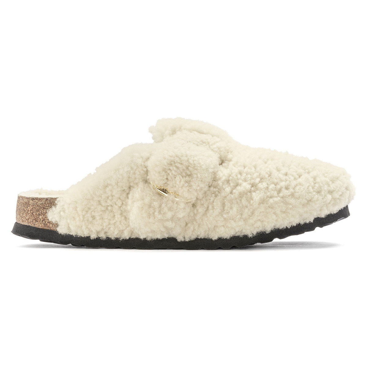 Boston Big Buckle Shearling in Color Teddy Eggshell | Birkenstock