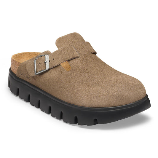 Boston Chunky Suede Leather in Color Gray Taupe | Birkenstock