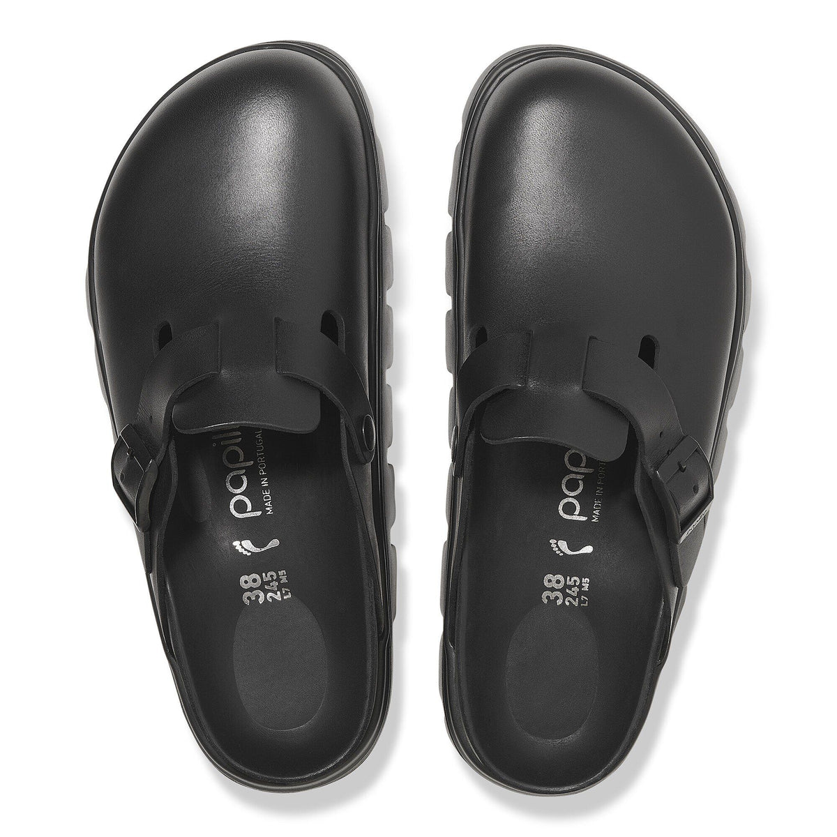 Boston Chunky Leather in Color Black | Birkenstock