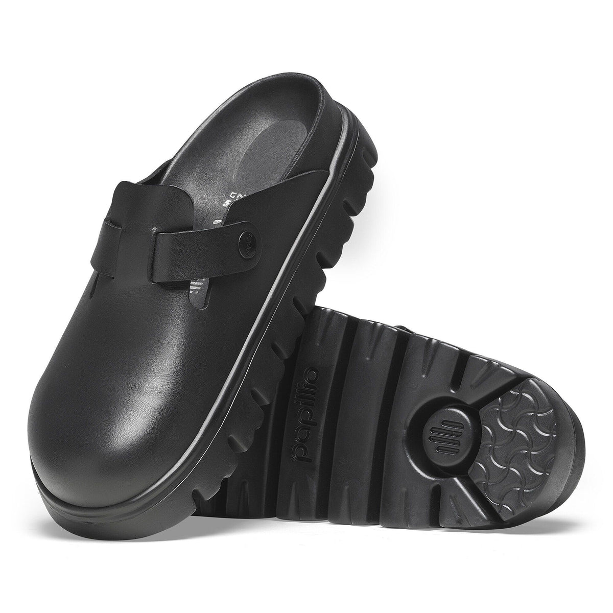 Boston Chunky Leather in Color Black | Birkenstock